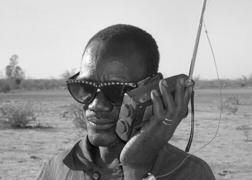 A Man with a mobile phone in his hand